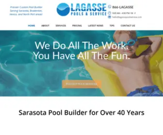 Lagassepoolservice.com(Custom Pool Builder) Screenshot