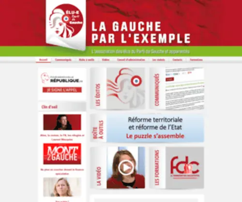 Lagaucheparlexemple.fr(La Gauche par l'exemple) Screenshot