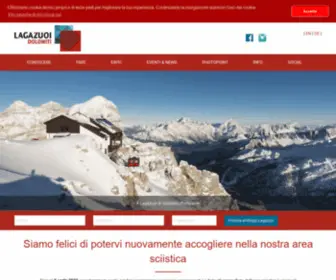 Lagazuoi.it(Monte Lagazuoi nel cuore delle Dolomiti Patrimonio Unesco) Screenshot