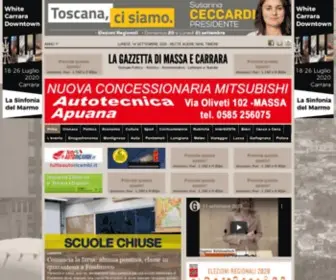 Lagazzettadimassaecarrara.it(La Gazzetta di Massa e Carrara) Screenshot