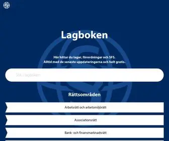 Lagboken.se(Sveriges digitala lagbok) Screenshot