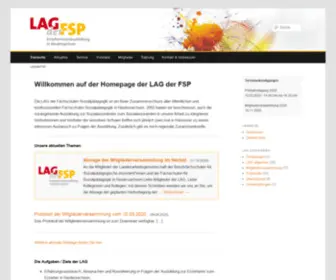 Lagderfsp.de(Landesarbeitsgemeinschaft der Berufsfachschulen Sozialassistent/in und der Fachschulen für Sozialpädagogik in Niedersachsen) Screenshot