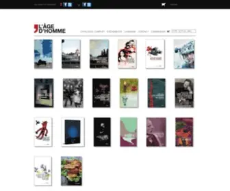 Lagedhomme.com(Editions L'Age d'Homme) Screenshot
