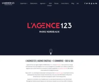 Lagence123.com(SEO & SEA) Screenshot