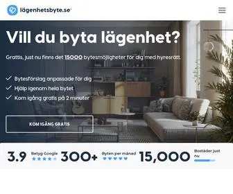 Lagenhetsbyte.se(Lägenhetsbyte.se) Screenshot