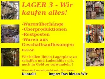 Lager3.de(LAGER3 Wir kaufen alles) Screenshot