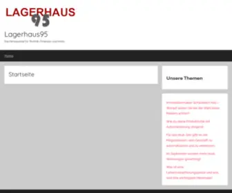 Lagerhaus95.com(Lagerhaus 95) Screenshot