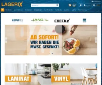 Lagerix.de(Laminat, Vinyl, Parkett und mehr) Screenshot