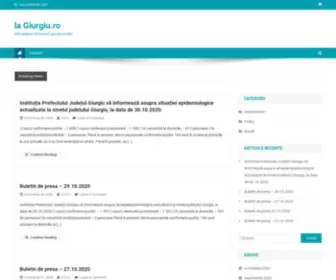 Lagiurgiu.ro(Site dedicat informarii giurgiuvenilor) Screenshot