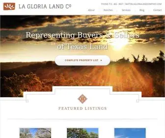 Laglorialandcompany.com(La Gloria Land Company) Screenshot