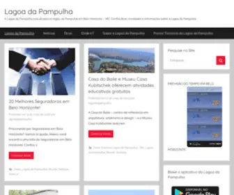 Lagoadapampulha.com.br(A Lagoa da Pampulha está situada na região da Pampulha em Belo Horizonte) Screenshot