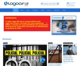 Lagoafm.com.br(Lagoa Fm) Screenshot