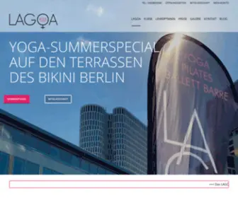 Lagoayoga.de(Lagoa Yoga Berlin) Screenshot