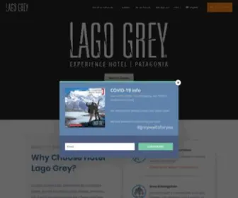 Lagogrey.com(Hotel En Torres del Paine) Screenshot
