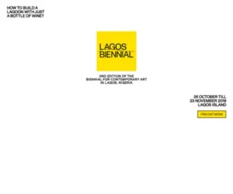 Lagos-Biennial.org(COVID 19) Screenshot