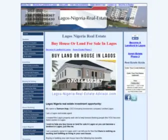 Lagos-Nigeria-Real-Estate-Advisor.com(Lagos Nigeria Real Estate) Screenshot