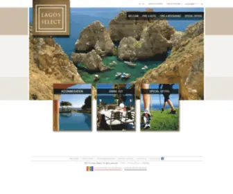 Lagos-Select.com(Hotels, Restaurants & More in Lagos Algarve Portugal) Screenshot
