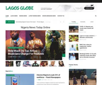 Lagosglobe.com(Check here for all your Lagos news. Follow the Nigeria breaking news here. Lagos Globe) Screenshot