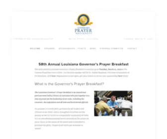 Lagpb.org(Louisiana Governor's Prayer Breakfast) Screenshot