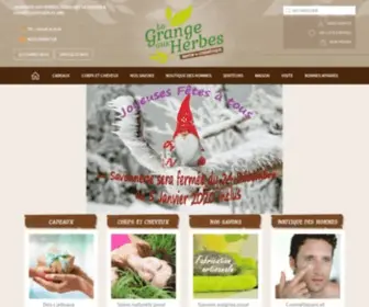 Lagrangeauxherbes.com(Site officiel de la Grange aux Herbes) Screenshot