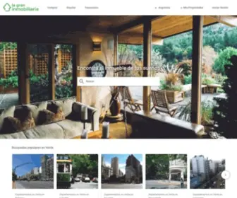 Lagraninmobiliaria.com.ar(Inmuebles y propiedades en Argentina) Screenshot