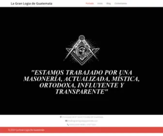 Lagranlogiadeguatemala.com(La Gran Logia de Guatemala) Screenshot