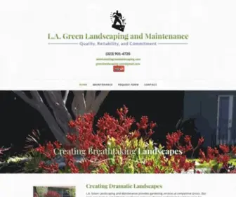 Lagreenlandscaping.com(Commercial Landscaping) Screenshot