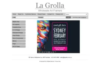 Lagrolla.com.au(La Grolla Art Framers) Screenshot