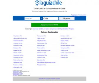 Laguiachile.cl(Guía Chile) Screenshot
