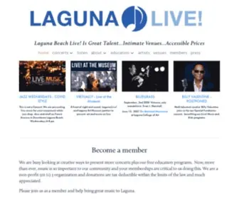 Lagunabeachlive.org(Music Events and Concerts) Screenshot