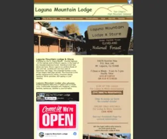 Lagunamountain.com(Laguna Mountain Lodge Home) Screenshot
