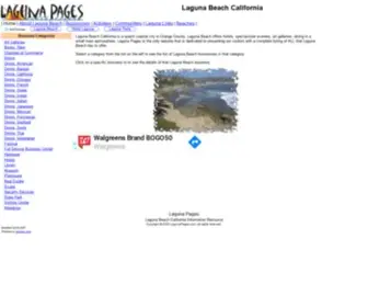 Lagunapages.com(The complete guide to Laguna Beach California. Lagunapages) Screenshot