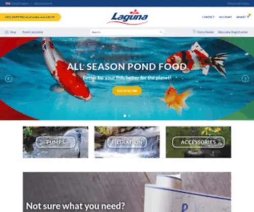 Lagunaponds.co.uk(Laguna Ponds) Screenshot