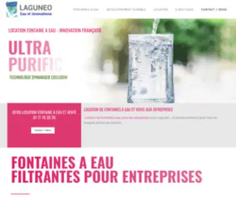 Laguneo.com(Location de fontaines à eau pour entreprise) Screenshot