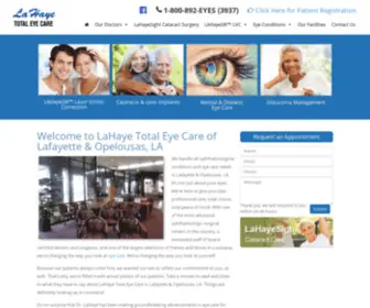 Lahayesight.com(Eye Care Center) Screenshot