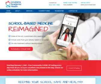 Lahclinics.com(School-Based Health) Screenshot