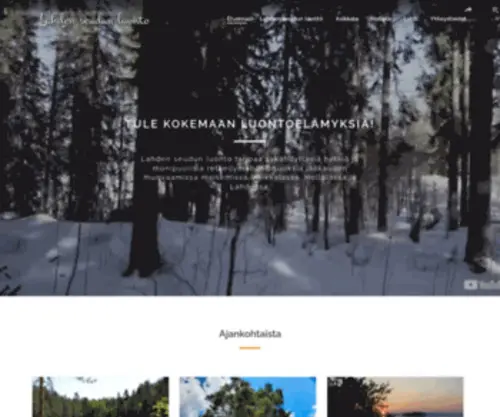 Lahdenseudunluonto.fi(Etusivu) Screenshot
