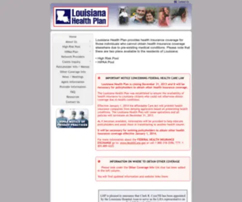 Lahealthplan.org(Louisiana Health Plan) Screenshot