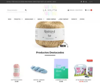 Lahilita.cl(Tienda Online de hilos y lanas para tejer) Screenshot