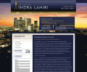 Lahirilaw.com(The Law Offices of Indra Lahiri) Screenshot