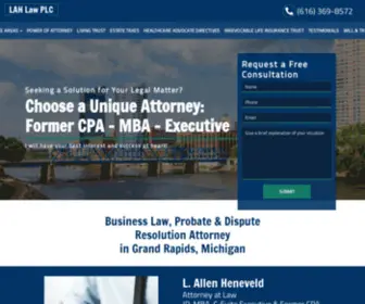 Lahlawfirm.com(Business Law & Dispute Resolution Attorney in Grand Rapids) Screenshot