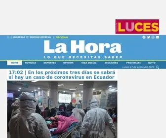 Lahora.com.ec(La Hora Noticias de Ecuador) Screenshot