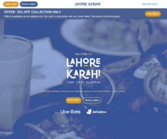 Lahorekarahi.co.uk(Authentic Pakistani Curry House & Takeaway in Tooting) Screenshot