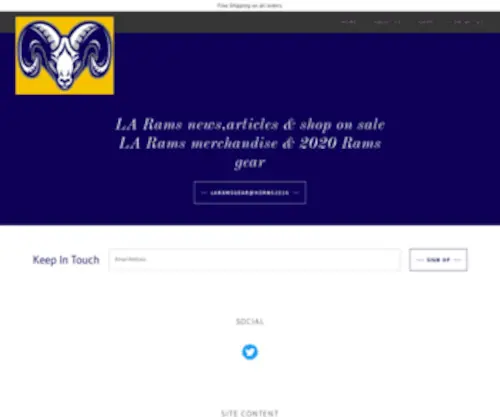 Lahornsgear.com(Los Angeles Rams Merchandise) Screenshot