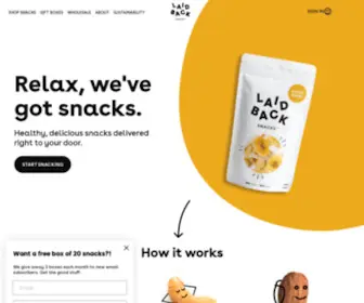 Laidbacksnacks.com(Laid back snacks) Screenshot