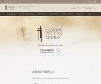 Laidojimocentras.lt(Laidojimo) Screenshot