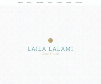 Lailalalami.com(Author of The Other Americans) Screenshot