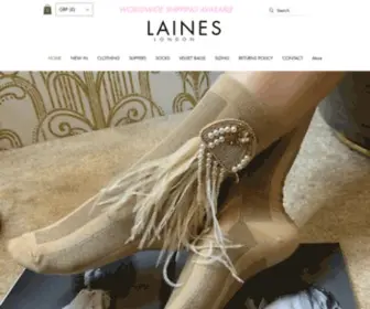 Laineslondon.com(Bespoke Fashion Accessories) Screenshot