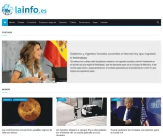 Lainfo.es(Noticias de última hora sobre la actualidad en el mundo) Screenshot