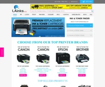 Lainks.com(Remanufactured Printers Ink & Toner Cartridges Supplies) Screenshot